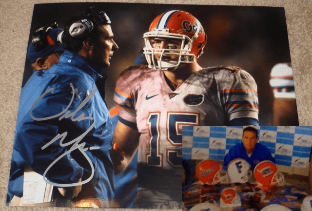 Urban Meyer Signed Florida Gators 8 x 10 Photo