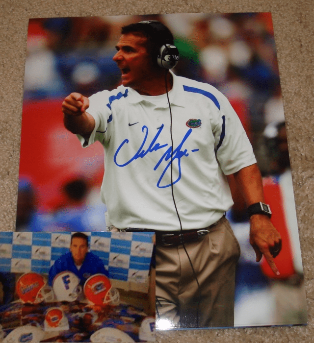 Urban Meyer Signed Florida Gators 8 x 10 Photo