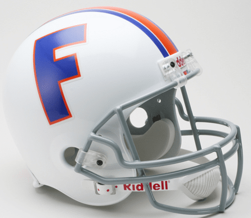 Urban Meyer Signed Florida Gators White Full Size Helmet