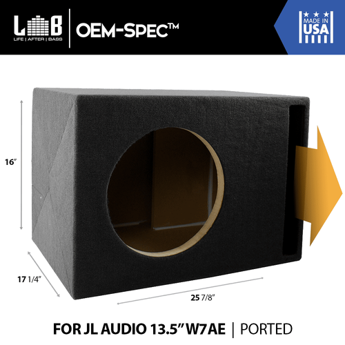 LAB OEM-Spec™ 2.375 ft^3 Ported MDF Enclosure Box for Single JL