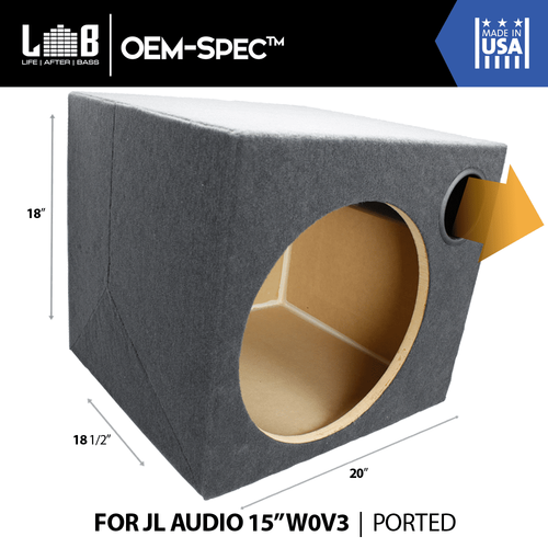 LAB OEM-Spec™ 2.75 ft^3 Ported MDF Subwofer Enclosure Box for