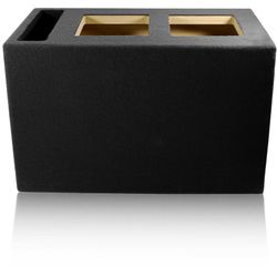 LAB PreFab 4.00 ft^3 Ported MDF Enclosure Box for Dual 10" Kicker SoloBaric Square Subwoofers