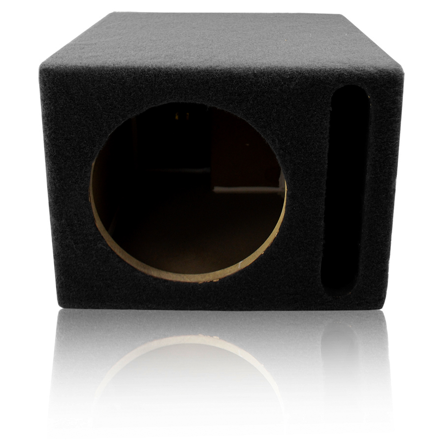 LAB PreFab™ 0.88 ft^3 Ported MDF Enclosure Box for Single 10" Round Car