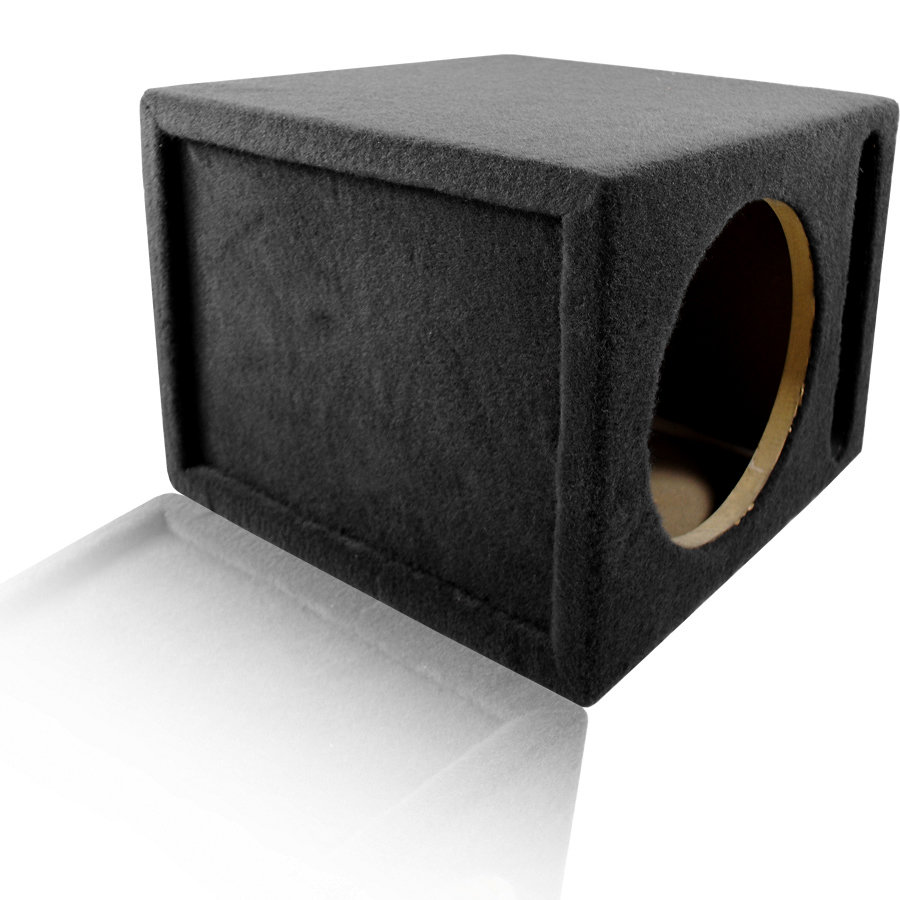 LAB PreFab™ 0.88 ft^3 Ported MDF Enclosure Box for Single 10" Round Car