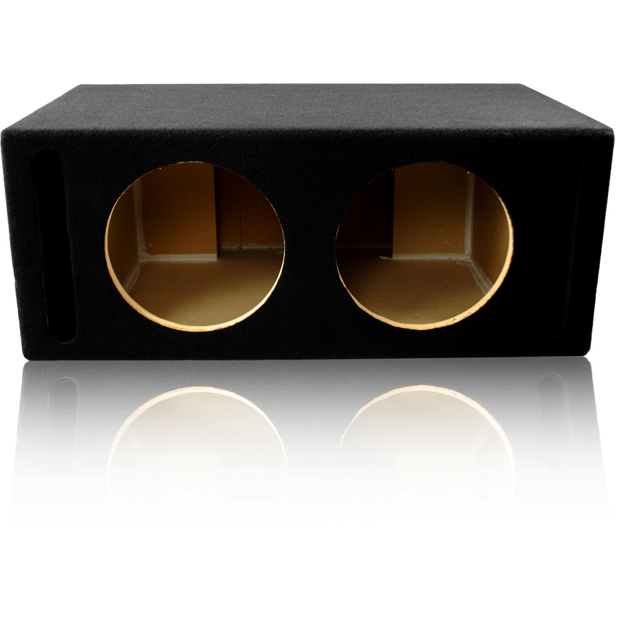 LAB PreFab™ 1.76 ft^3 Ported MDF Enclosure Box for Dual 10" Round Car