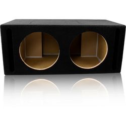 LAB PreFab 2.44 ft^3 Ported MDF Enclosure Box for Dual 12" Round Car Subwoofers