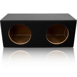 LAB PreFab 1.50 ft^3 Sealed MDF Enclosure Box for Dual 10" Round Car Subwoofers