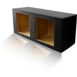 LAB PreFab 2.24 ft^3 Sealed MDF Enclosure Box for Dual 12" Kicker SoloBaric Square Subwoofers
