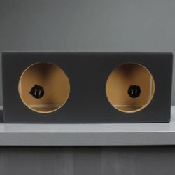 LAB PreFab� 1.20 ft^3 Sealed MDF Enclosure Box for Dual 8" Round Car Subwoofers