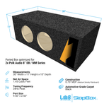 LAB SlapBox 1.45 ft^3 Ported MDF Enclosure Box for Dual Polk Audio DB842 / MM842 Subwoofers