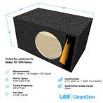 LAB SlapBox 3.90 ft^3 Ported MDF Enclosure Box for Single Orion HCCA 15 Subwoofer