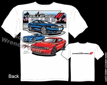 Challenger R/T T-shirt Mopar Dodge Shirt Hemi Apparel