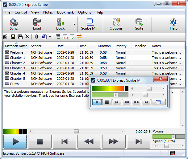 thumbnail image 2 of Express Scribe Pro Transcription Bundle - Foot Pedal & Headset With Software 2 of 4