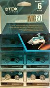 TDK MC60 Microcassette Tapes 6 Pack