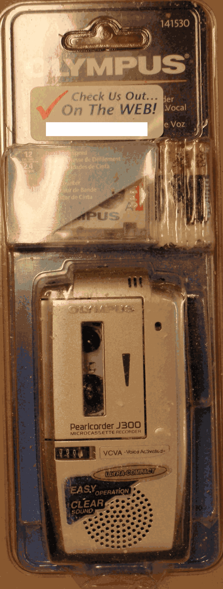 Olympus Pearlcorder J300 microcassette recorder 141530