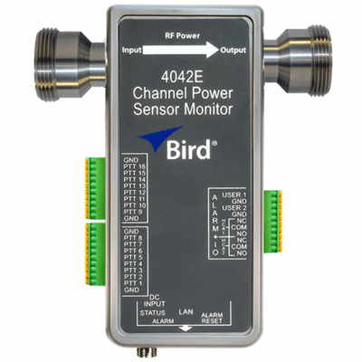 4042E-1-430513-0505, PTT Channel Power Sensor Monitor, Ethernet 7/16 DIN(F) - 7/16 DIN(F)