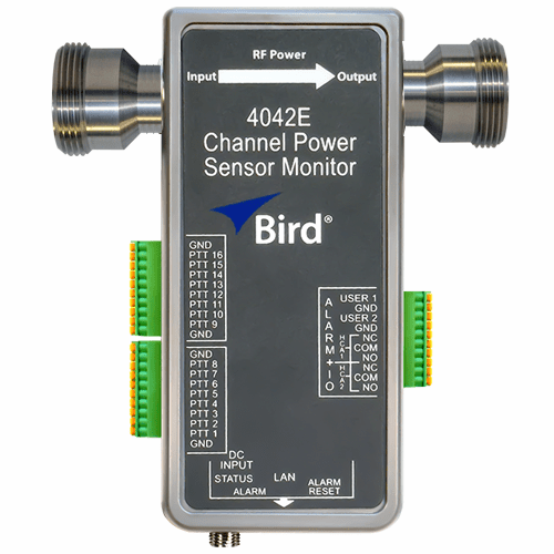 4042E-1-430513-0505, PTT Channel Power Sensor Monitor, Ethernet 7/16 DIN(F) - 7/16 DIN(F)