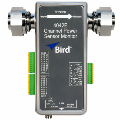 4042E-1-430513-0606, PTT Channel Power Sensor Monitor, Ethernet 7/16 DIN(M) - 7/16 DIN(M)