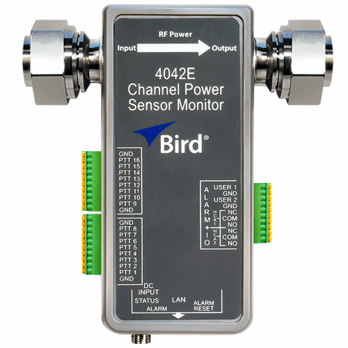 4042E-1-430513-0606, PTT Channel Power Sensor Monitor, Ethernet 7/16 DIN(M) - 7/16 DIN(M)
