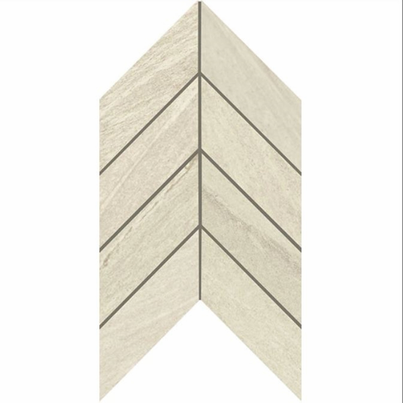 American Olean Montesano Chevron Mosaic Greige