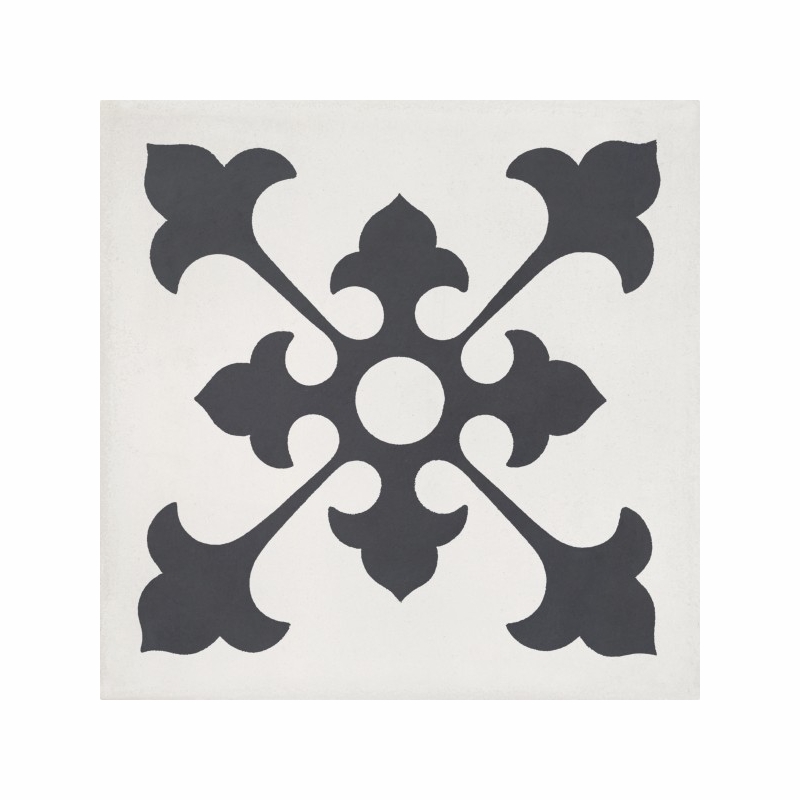 Bati Orient Cement Tile Classic Antracite Off White