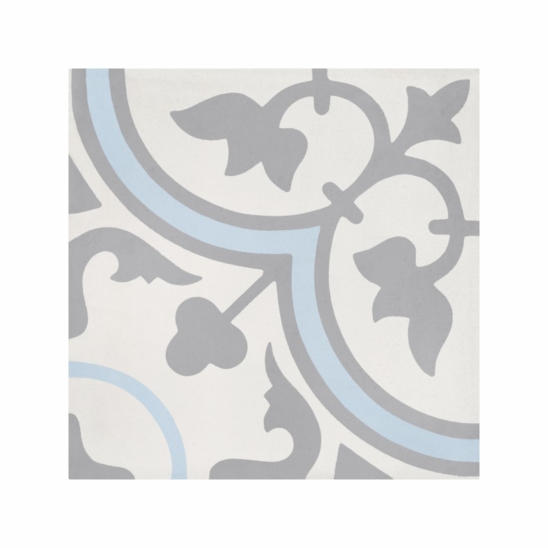 Bati Orient Cement Tile Classic Off White Dark Grey-Blue