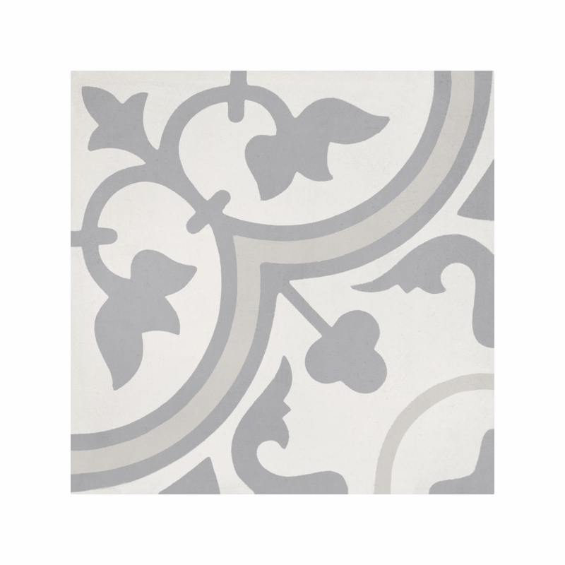 Bati Orient Cement Tile Classic Off White Dark Grey-Light Grey