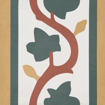 Bati Orient Cement Tile Classic Off White Yellow Green Red