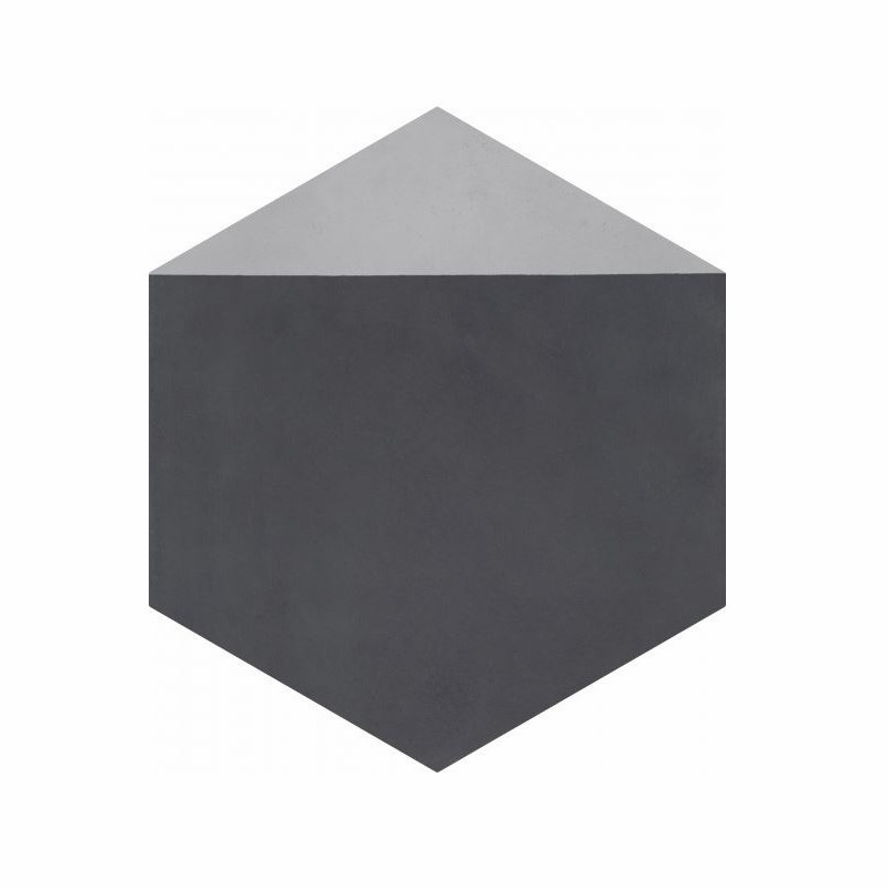 Bati Orient Cement Tile Hexagon Modern Antracite Grey