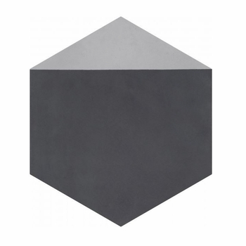 Bati Orient Cement Tile Hexagon Modern Antracite Grey