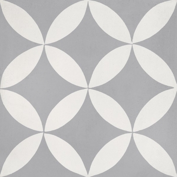 Bati Orient Cement Tile Modern Dark Grey Off White