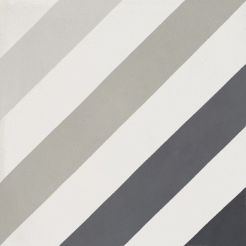 Bati Orient Cement Tile Modern Diagonal Off White Black Grey