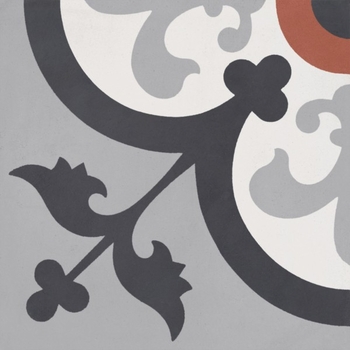 Bati Orient Cement Tile Modern Line Antracite Dark Grey & Off White