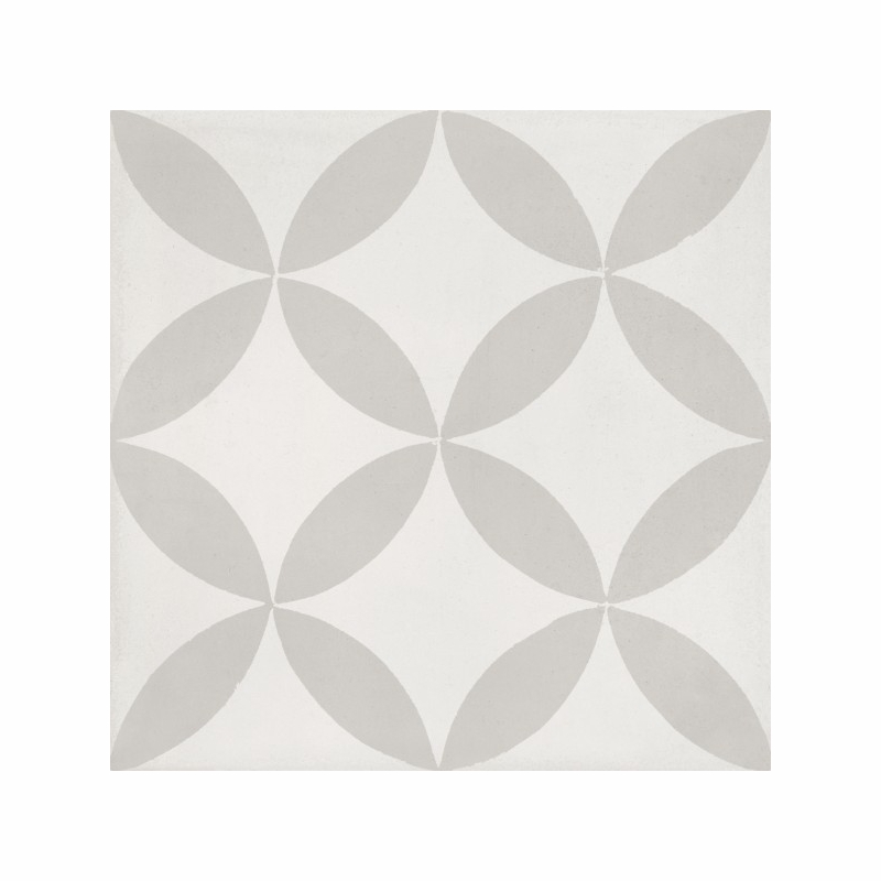 Bati Orient Cement Tile Modern Off White Light Grey