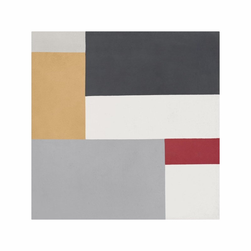 Bati Orient Cement Tile Modern Rectangles Antracite Off White Yellow Red Grey