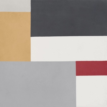 Bati Orient Cement Tile Modern Rectangles Antracite Off White Yellow Red Grey