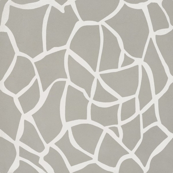 Bati Orient Cement Tile Modern Web Light Grey Off White