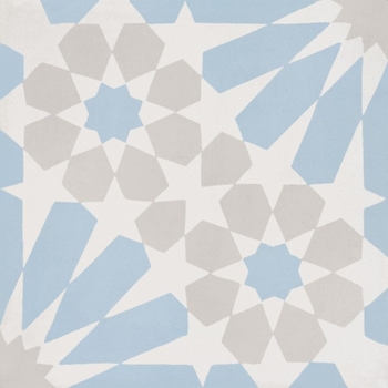 Bati Orient Cement Tile Modern White With Light Blue And Grey