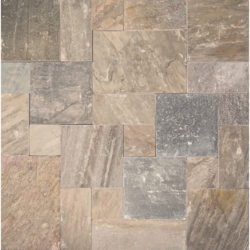 Bedrosians Pavers Slate Tile Amber Gold 16" x 16"