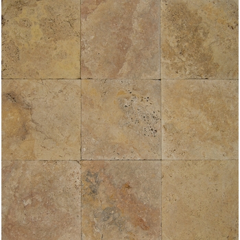 Bedrosians Pavers Travertine Tile Golden Sunset 16" x 16"