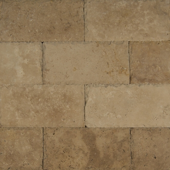 Bedrosians Pavers Travertine Tile Kale Blend 16" x 24"