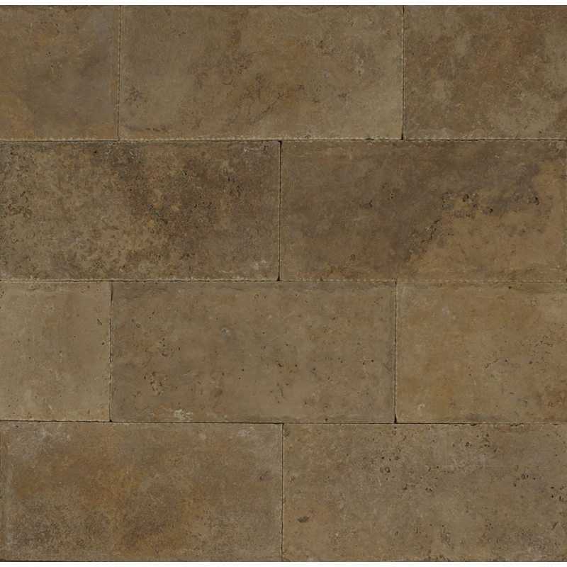 Bedrosians Pavers Travertine Tile Mocha Jura 16" x 24"