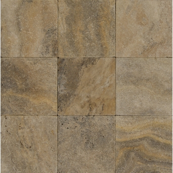 Bedrosians Pavers Travertine Tile Philadelphia Rust 16" x 16"