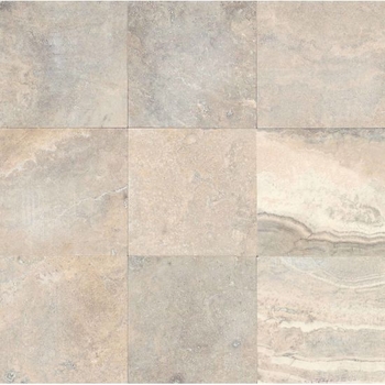 Bedrosians Travertine Tile Silver-mist 18" x 18"