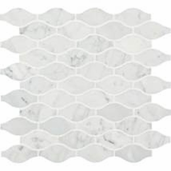 Daltile Stone Mosaic Carrara White Marquis