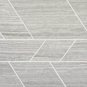 Daltile Stone Mosaic Chenille White Modern