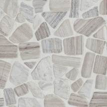 Daltile Stone Mosaic Chenille White Pebble