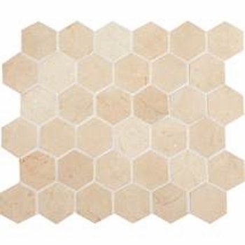 Daltile Stone Mosaic Crema Marfil Classico Hexagon