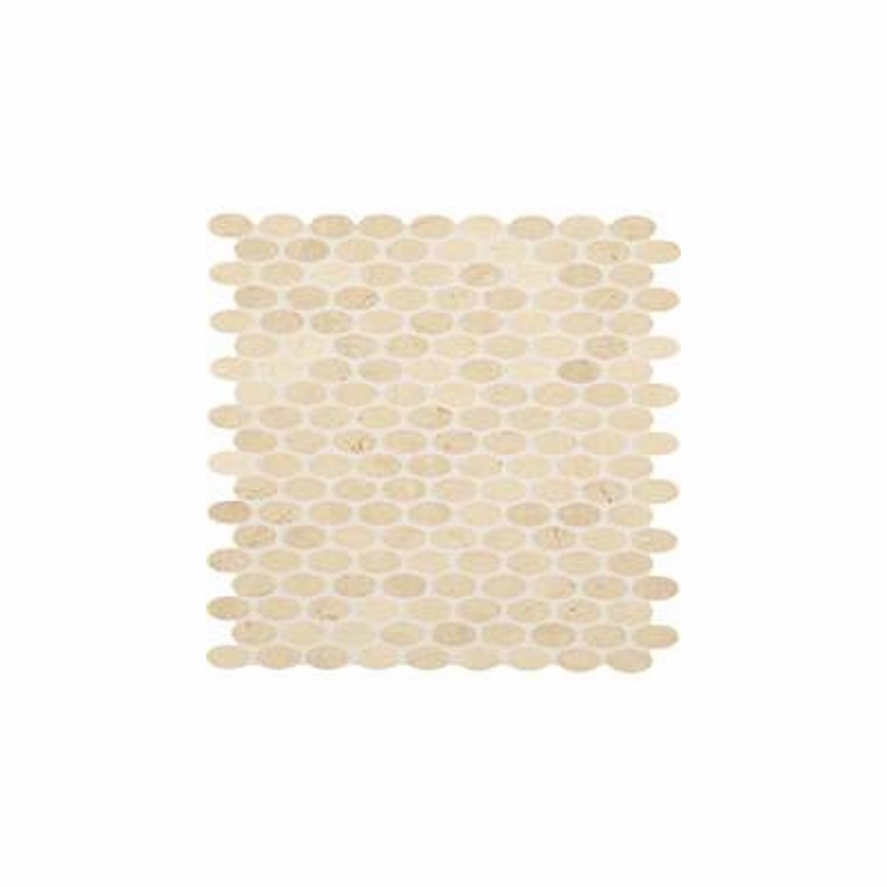 Daltile Stone Mosaic Crema Marfil Classico Oval