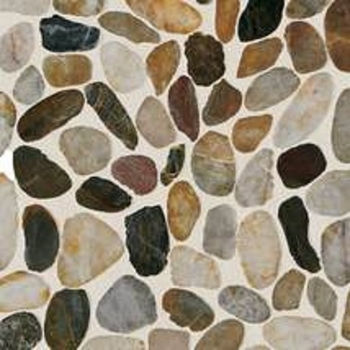 Daltile Stone Mosaic Earthy Blend River Pebble